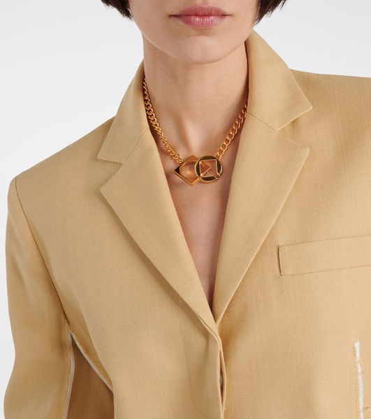 Gold Les Classiques 'The square round necklace' Necklace