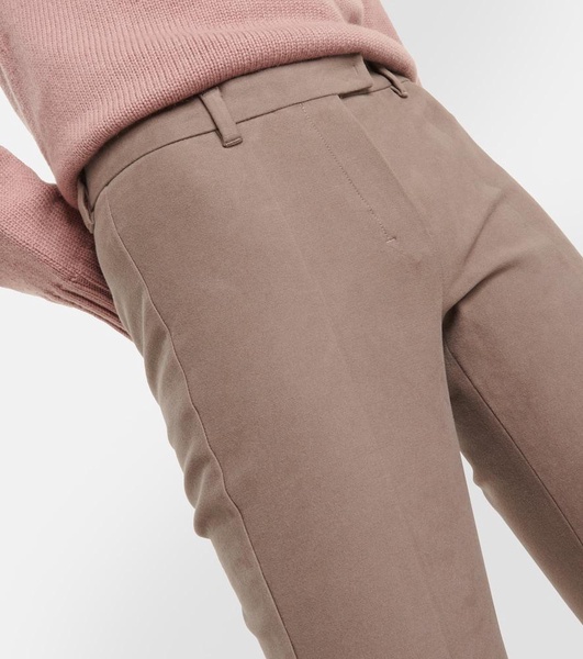 Orvieto cotton-blend jersey straight pants