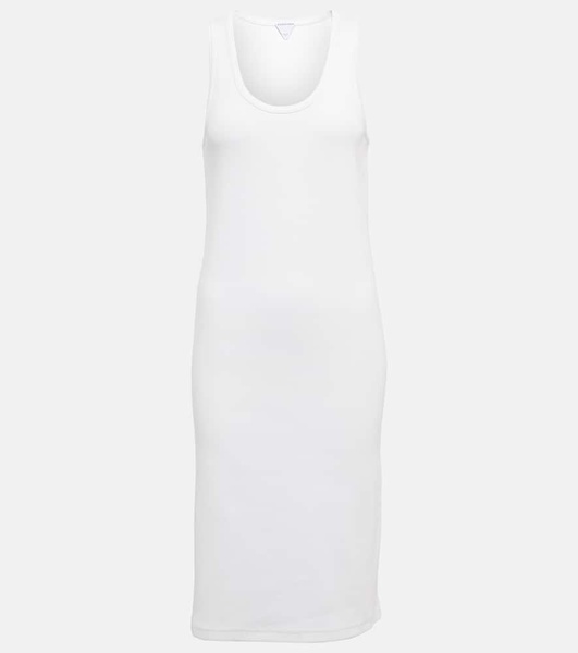 Cotton-blend jersey tank dress