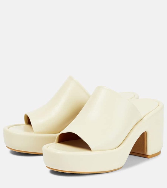 Dodie leather platform mules