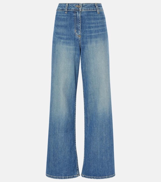 Megan mid-rise wide-leg jeans