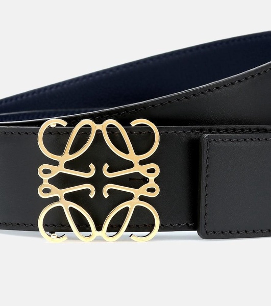 Anagram leather belt