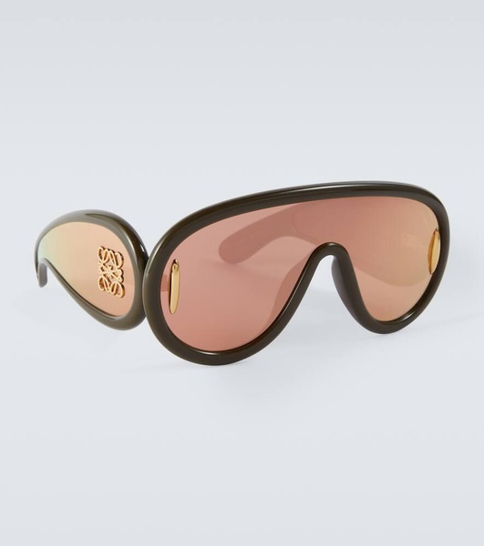 Wave shield sunglasses