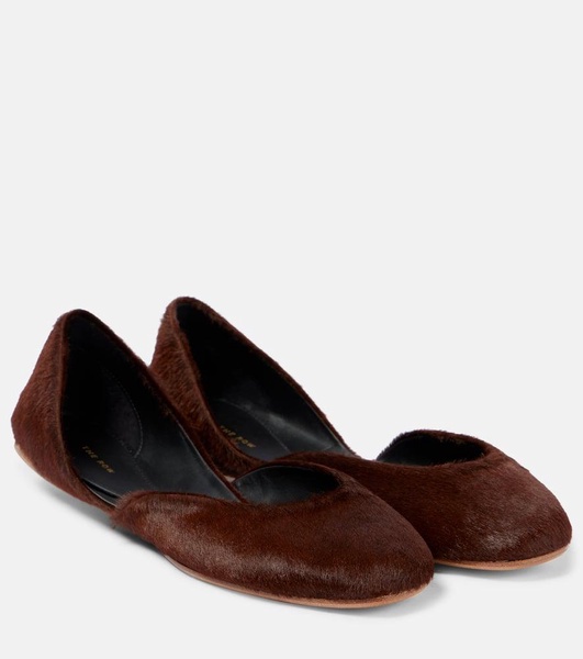 Gemma calf hair ballet flats