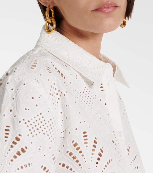 Embroidered cotton shirt