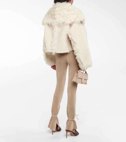 La Veste Piloni cropped shearling jacket