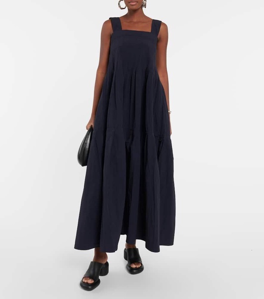 Square-neck maxi dress