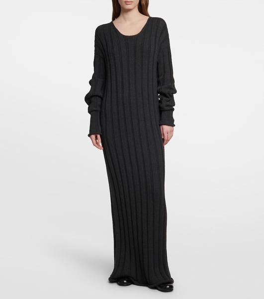 Danielas Ribbed-Knit Wool-Blend Maxi Dress