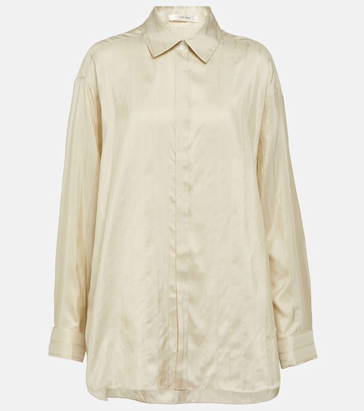 Nomoon jacquard silk poplin shirt