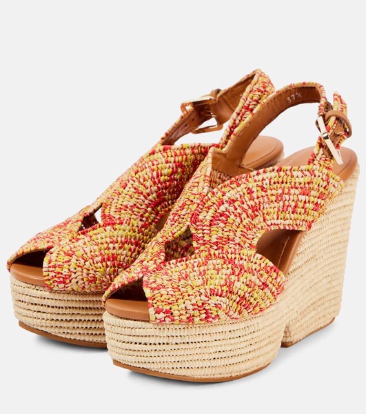 Dolce raffia platform sandals