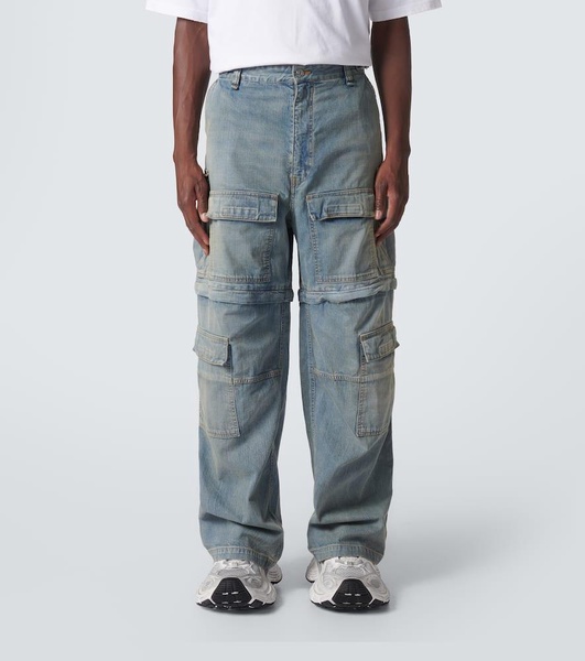 Mid-rise cargo jeans