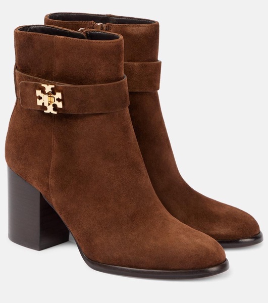 T Lock suede ankle boots