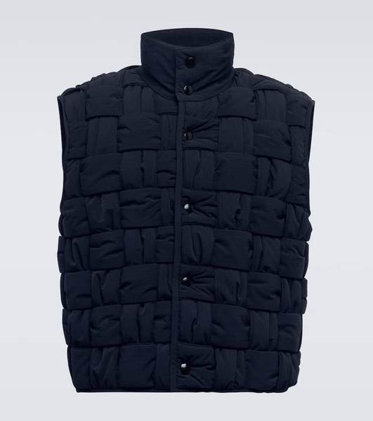 Intrecciato ripstop vest