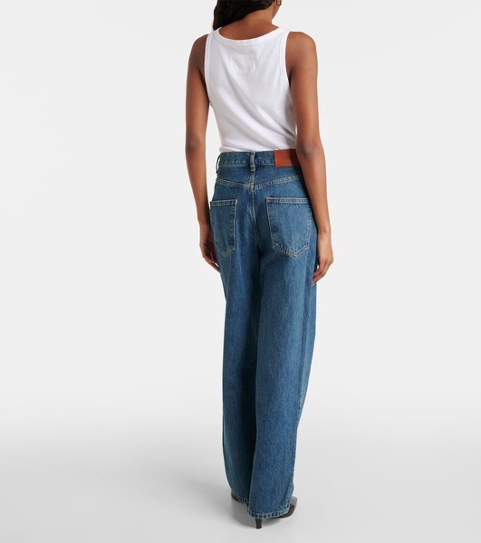 High-rise straight jeans