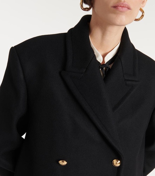 Pascal double-breasted virgin wool peacoat 