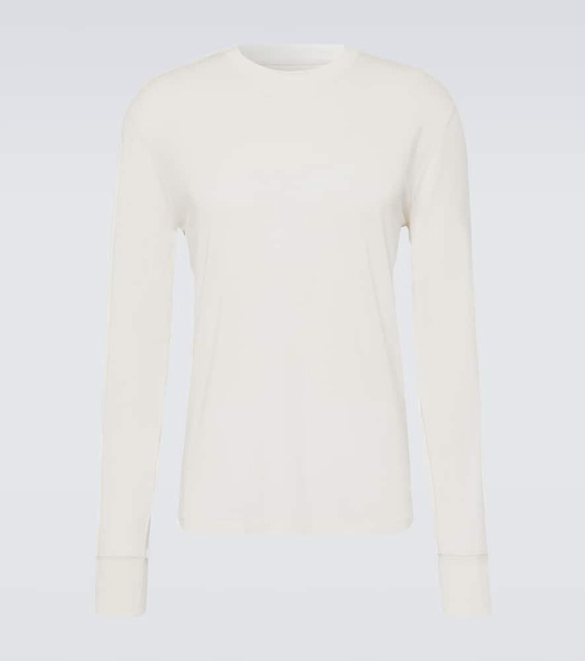 Cotton-blend jersey sweatshirt