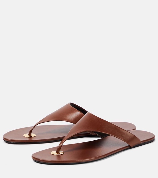 Kouros leather thong sandals