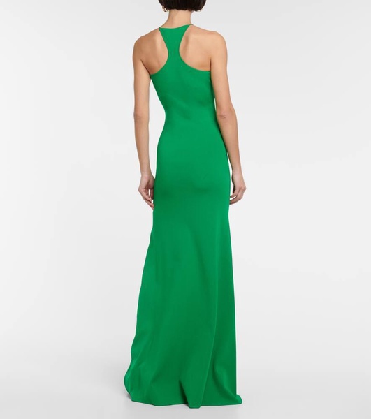 Halterneck maxi dress