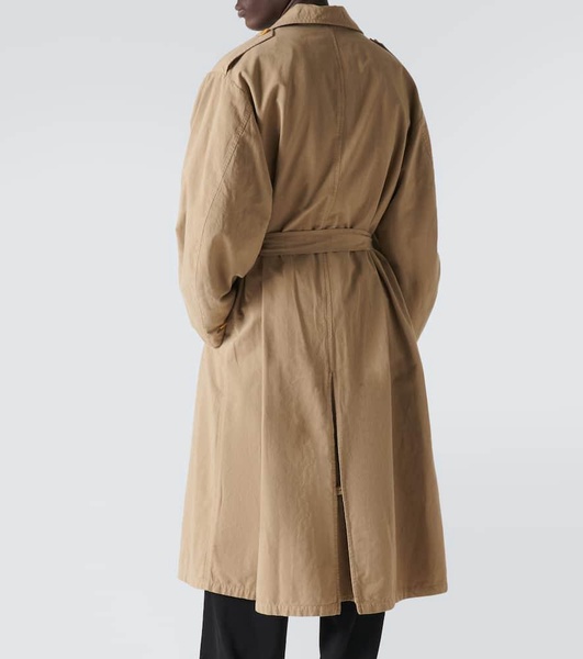 Montrose cotton and linen trench coat