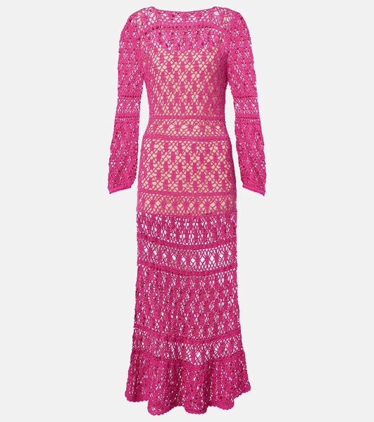 Jennifer cotton crochet maxi dress