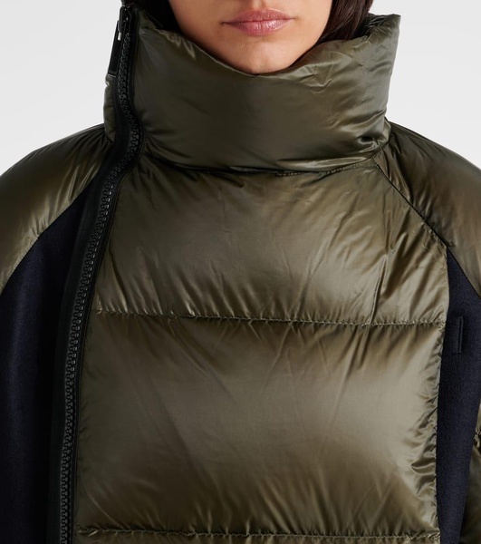 Wool-trimmed puffer jacket