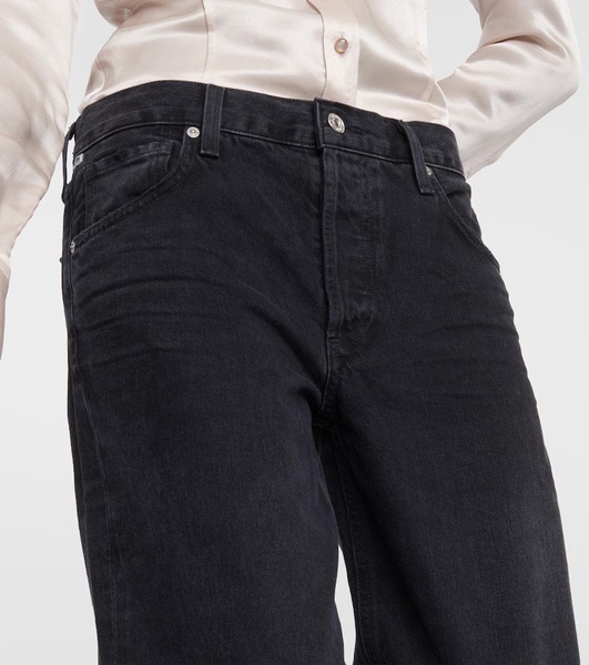 Neve low-rise straight jeans