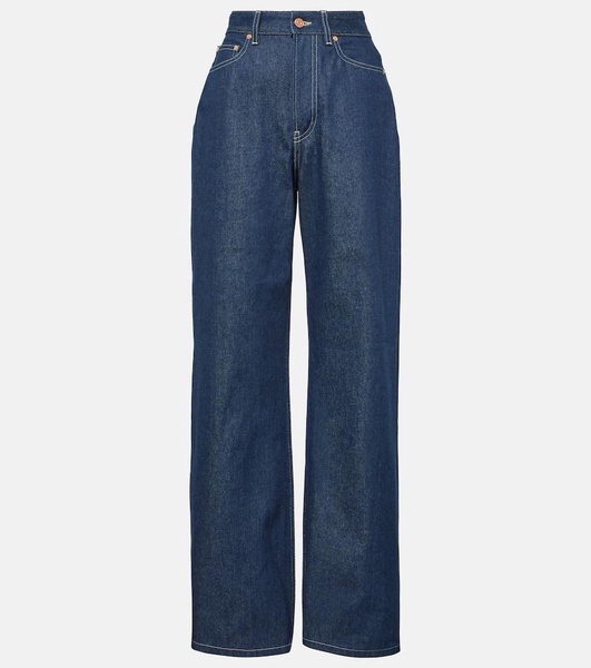 High-rise wide-leg jeans