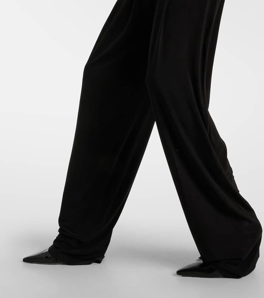 High-rise straight pants