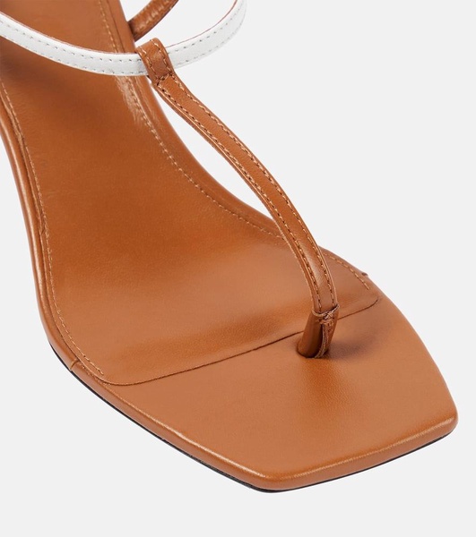 The Bicolor leather thong sandals