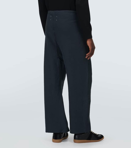 Cotton straight pants