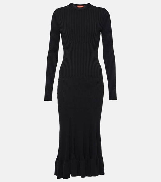 Seyrig ribbed-knit jersey maxi dress