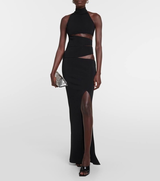 Dione cutout jersey maxi dress