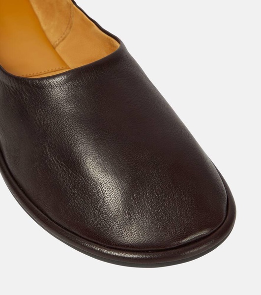 Canal leather flats