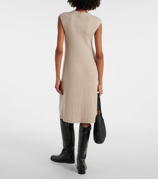 Cervatto ribbed-knit cashmere midi dress