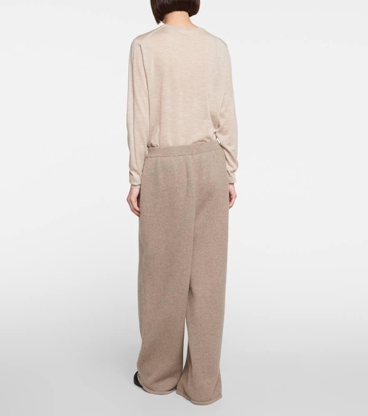 Emely cashmere wide-leg pants