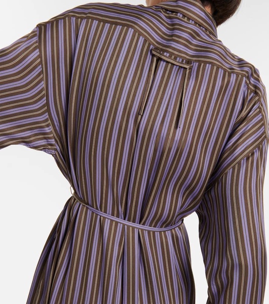 Delestina striped shirt dress