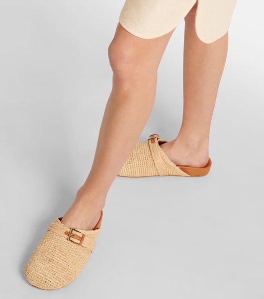 Quinta raffia mules