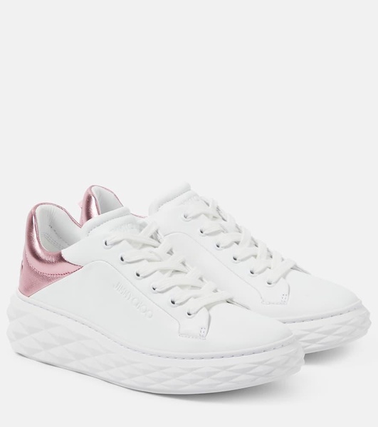 Diamond Maxi/F II leather sneakers