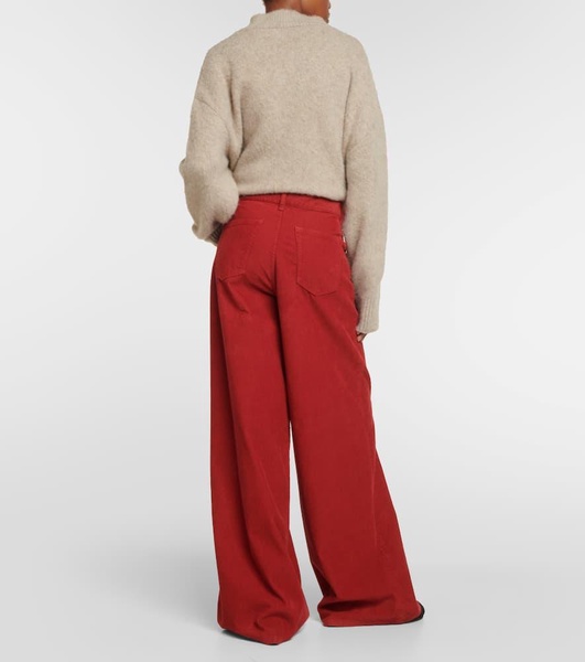 Chan corduroy wide-leg pants