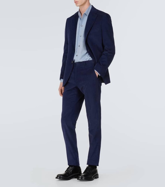 Cotton and cashmere corduroy suit