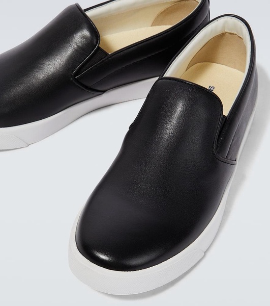 Slip-on leather sneakers