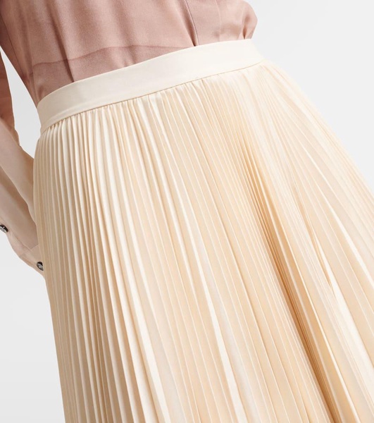 Sif pleated ombré maxi skirt