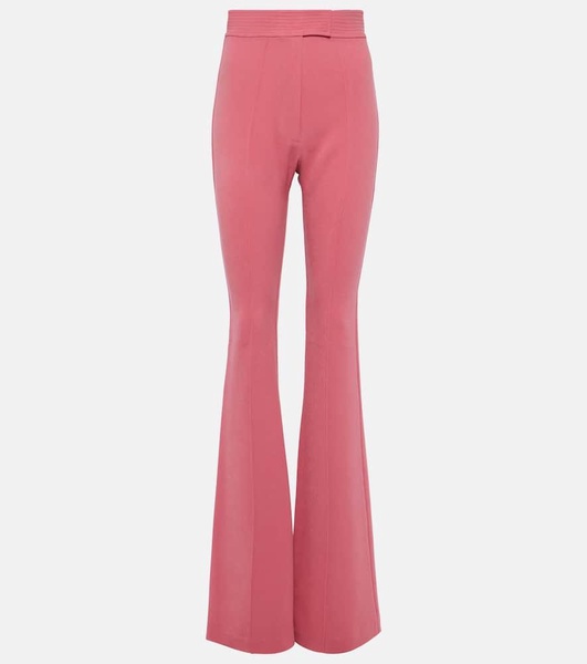 High-rise flared pants