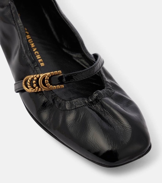 Modern Ease leather ballet flats