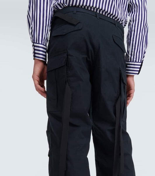 Cotton-blend cargo pants