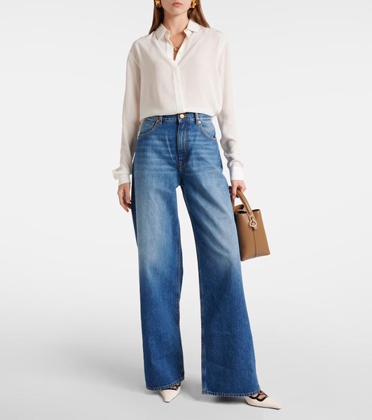 Java high-rise wide-leg jeans