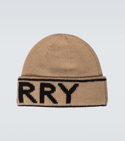 Logo intarsia cashmere beanie