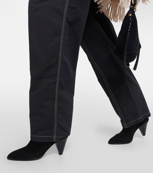 Denzel high-rise wide-leg jeans