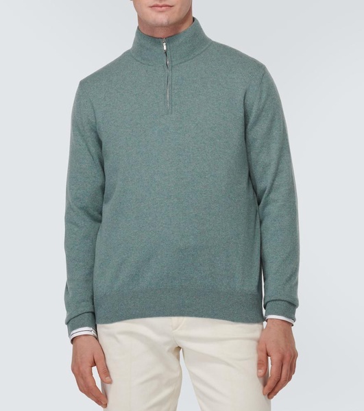 Cashmere half-zip sweater