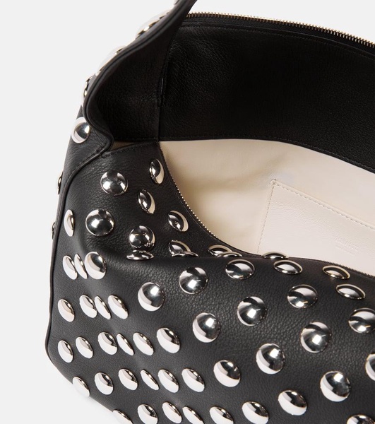 Elena Small studded leather shoulder bag